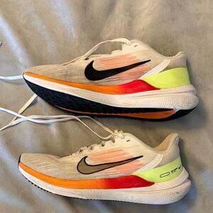 Nike Winflo 9 Running Shoes with Orange and Yellow Highlights